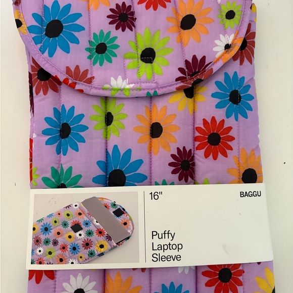 NWT BAGGU Puffy Nylon 16” Laptop Sleeve - Picture 6 of 13